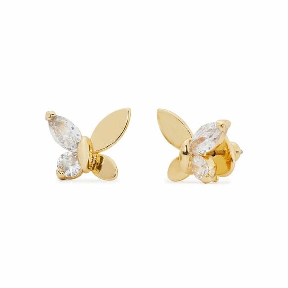 NWT Kate Spade New York Social Butterfly Studs in Gold - Picture 1 of 6